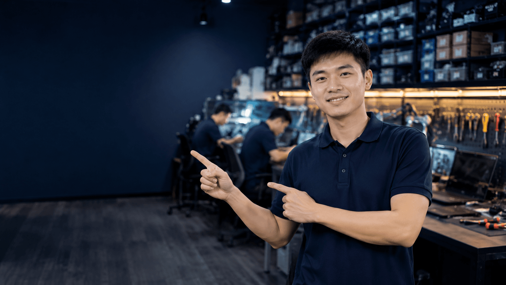 Không gian trung tâm sửa chữa Bệnh Viện Laptop Bảo Việt sáng sủa, chuyên nghiệp